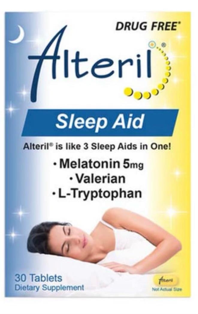 Alteril - 30ct Box Natural Sleeping Aid - DRUG FREE